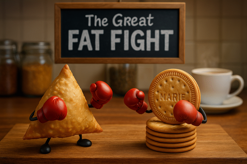 Samosa Vs Biscuit