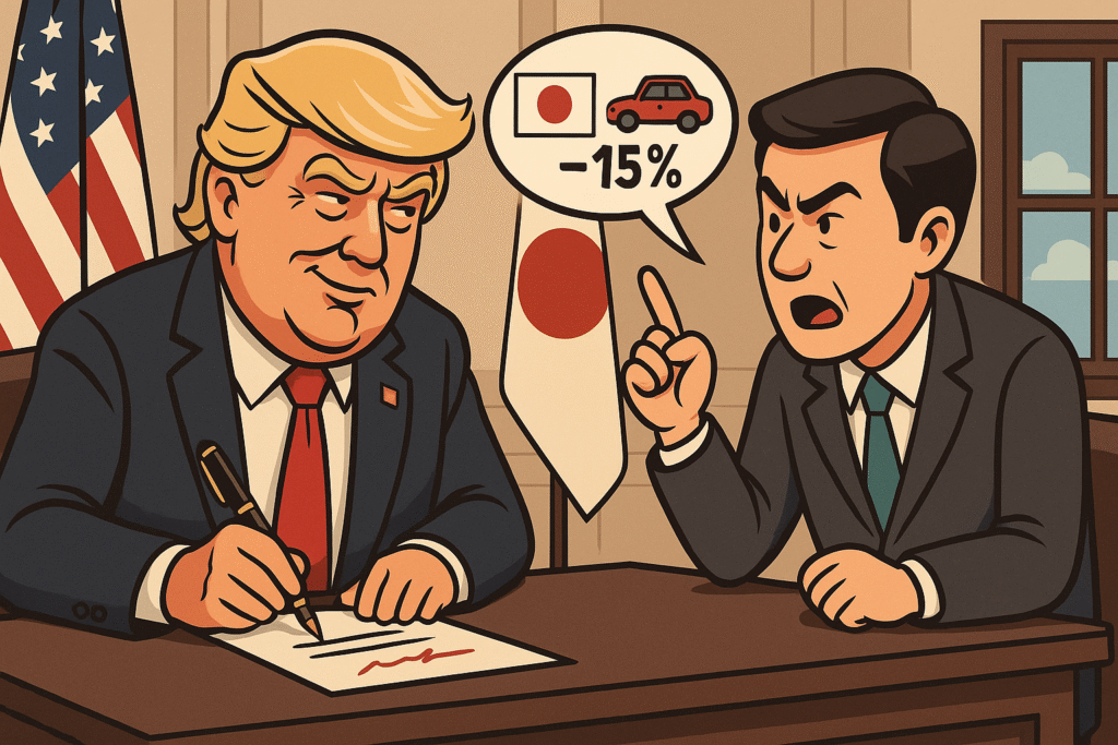 Trump Lowers Teriff on Japan