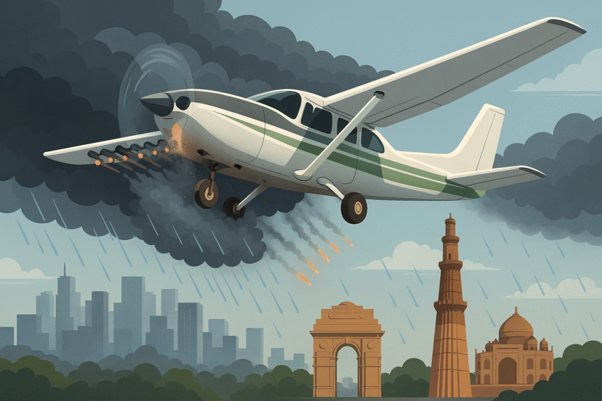 Cloud Seeding in Delhi
