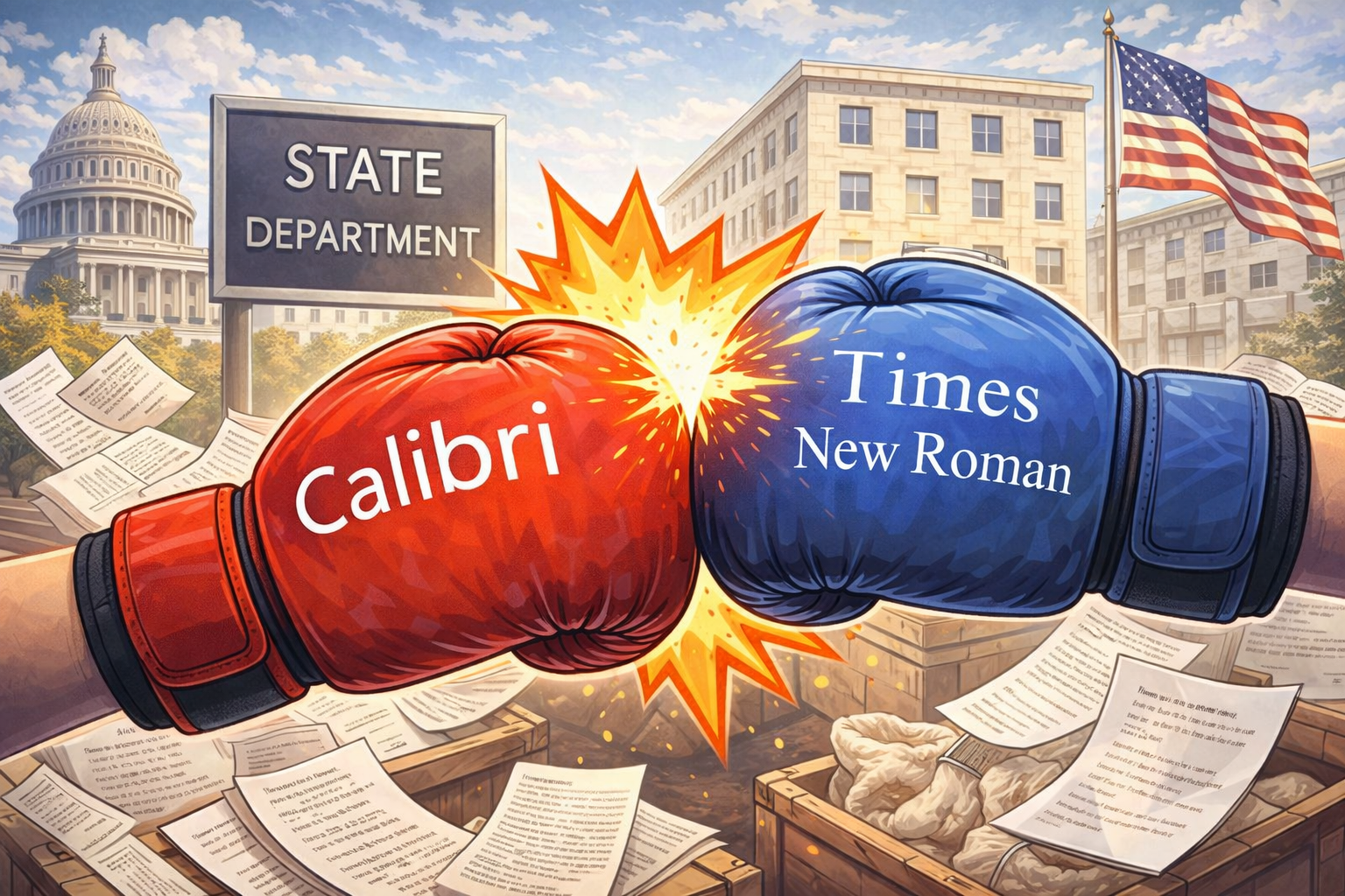 US State Dept Dumped Calibri for Times New Roman